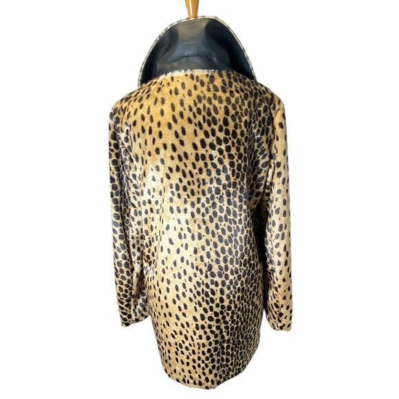 MNG Suit by Mango Leopard Faux Fur Coat – Size Small (New Without Tag) So Soft - Picture 6 of 15